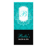 Monogram Damask Design Rack Card