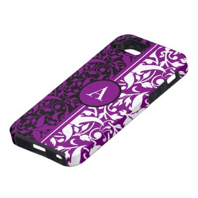 monogram damask iPhone 5 cover