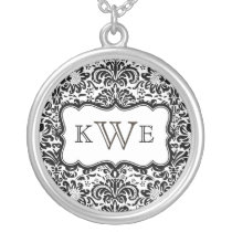 Monogram Damask Necklace