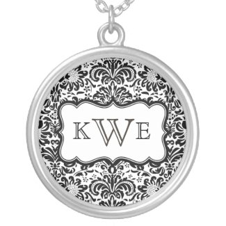 Monogram Damask Necklace