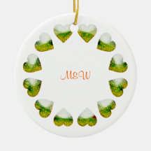 Monogram Decorative Love Ornament