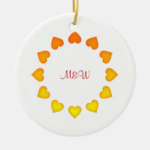 Monogram Decorative Love Ornament