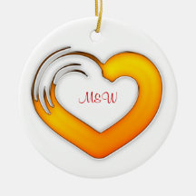 Monogram Decorative Love Ornament