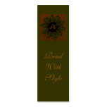 Monogram Design 03, Bookmark Business Card Template