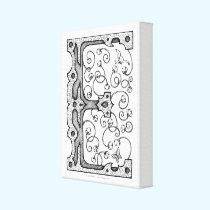 Monogram E canvas prints