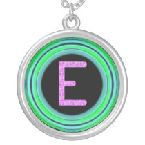 Monogram "E" necklaces