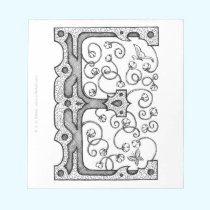 Monogram E notepads