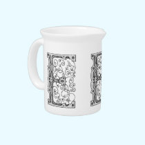 Monogram E pitchers