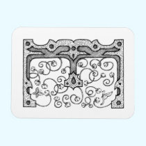 Monogram E premium magnets