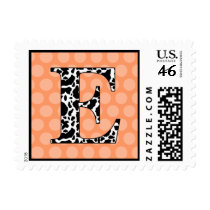 Monogram E | Zebra Polka Dots