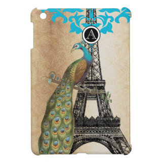 Monogram Eiffel Tower Peacock iPad Mini Case