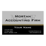 Monogram Elegance in Black Grey Gold Business Card