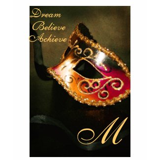 Monogram Elegant Masqurade Mask Ladies T-Shirt shirt