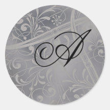 Monogram Envelope Seals Stickers