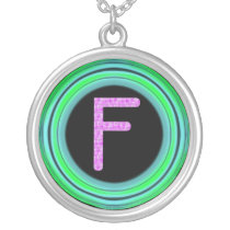 Monogram "F" necklaces