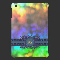 Monogram Festive Rainbow Glitter iPad Mini Case ipad mini cases