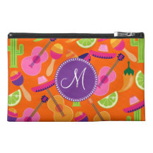 Monogram Fiesta Party Sombrero Cactus Limes Pepper Travel Accessories Bags