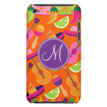 Monogram Fiesta Party Sombrero Cactus Limes Pepper iPod Touch Cases