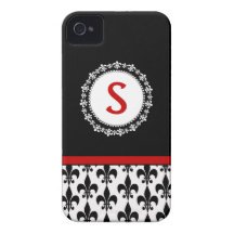 Monogram Fleur de Lis iPhone 4/4S Casemate Case iPhone 4 Case-Mate Cases