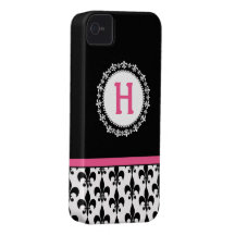 Monogram Fleur de Lis iPhone 4/4S Casemate Case Case-Mate iPhone 4 Case