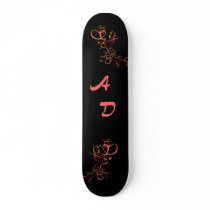 Monogram Fleur Skateboard - Personalize Initials