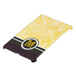Monogram Floral Yellow Damask iPad Mini Case