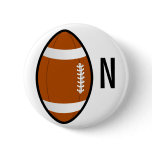monogram football buttons