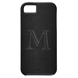 Monogram for Men with Linen Look iPhone 5 Cover