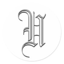 Monogram Formal Sticker "U"
