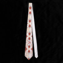 Monogram Geometry Pattern  Neck Tie