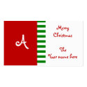 Monogram Gift Tags business cards by bwmedia Monogram Gift Tags business cards