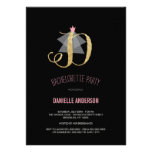 Monogram Gold Glitter Bachelorette Party Invite invitations