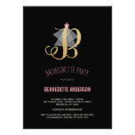 Monogram Gold Glitter Bachelorette Party Invite invitations