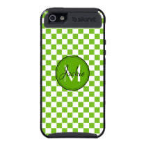 Monogram Green Checkered Skinit iPhone 5 Cover