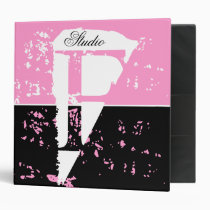 Monogram-Grunge Binders