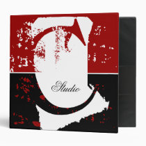 Monogram-Grunge Binders