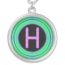 Monogram "H" necklaces