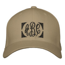 Monogram Hats, Embroidered embroidered hats by Petcetera Monogram Hats, Embroidered embroidered hats