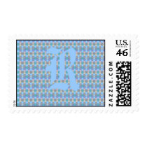 Monogram Honeycomb Postage postage