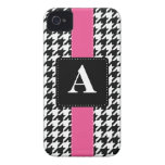 Monogram Houndstooth Case-Mate iPhone 4 Cases