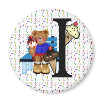 Monogram "I" Magnet