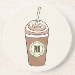 Monogram Iced Coffee To Go w Whipped Cream Coaster