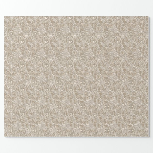 Monogram in Paisley Two-Tone MIP1/a Wrapping Paper 3/4