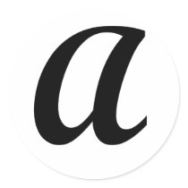 Monogram  Initial A Sticker