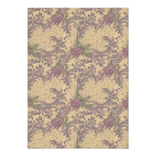 Monogram Initial P Elegant Floral Invite