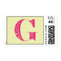 Monogram Initial Postage Stamps
