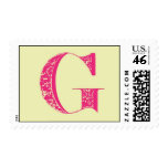 Monogram Initial postage