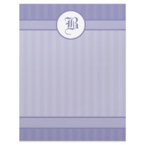 Monogram Initial Stationery Letterhead