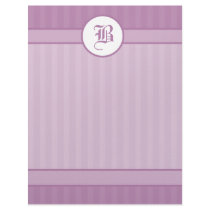 Monogram Initial Stationery Letterhead