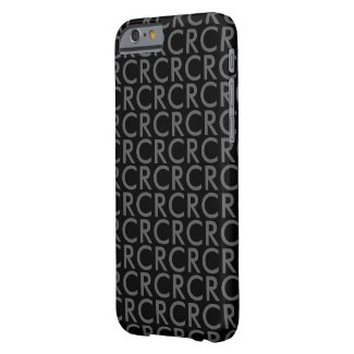 Monogram Initials Pattern Gray and Black Men's